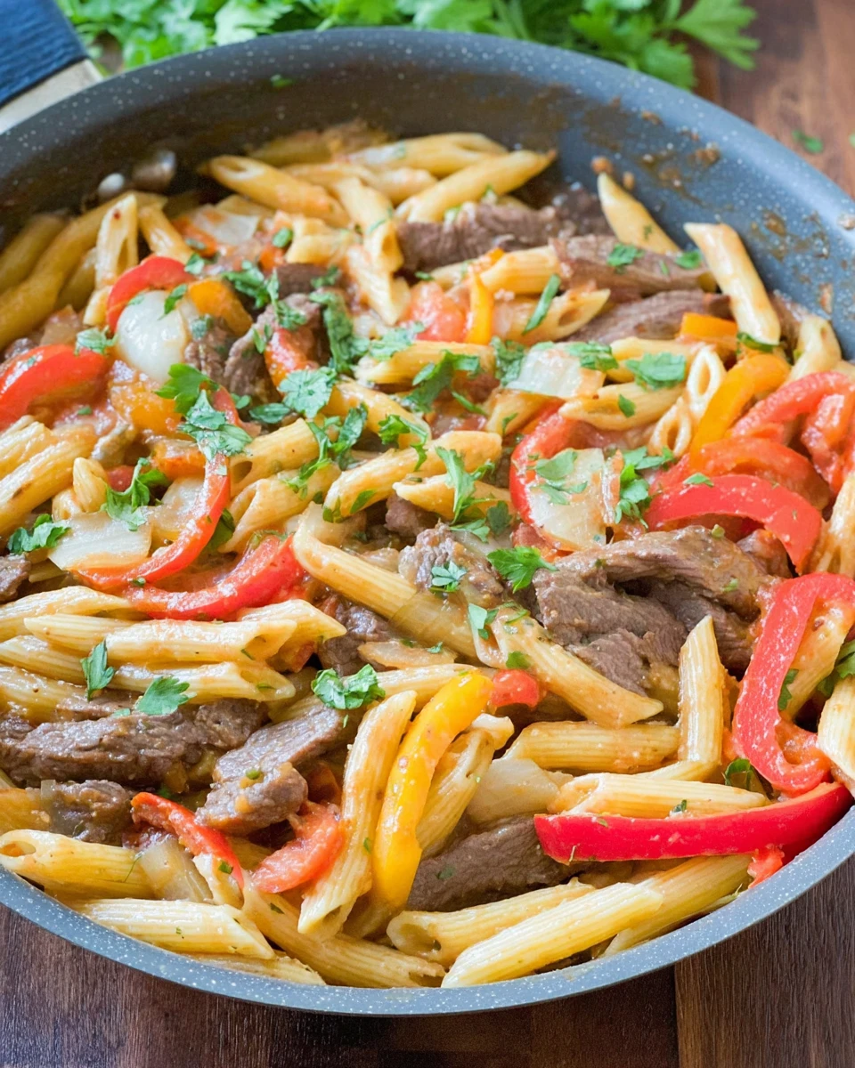 Steak Fajita Pasta