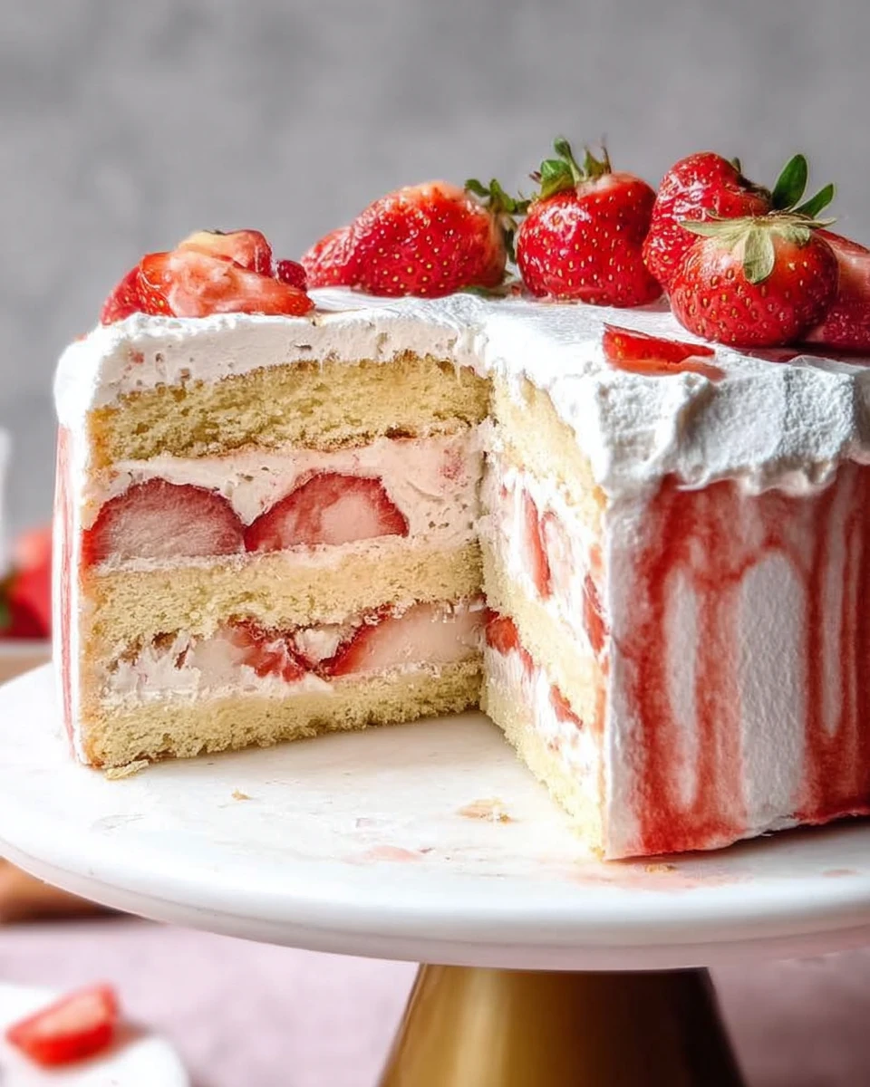 Strawberry Shortcake Cake