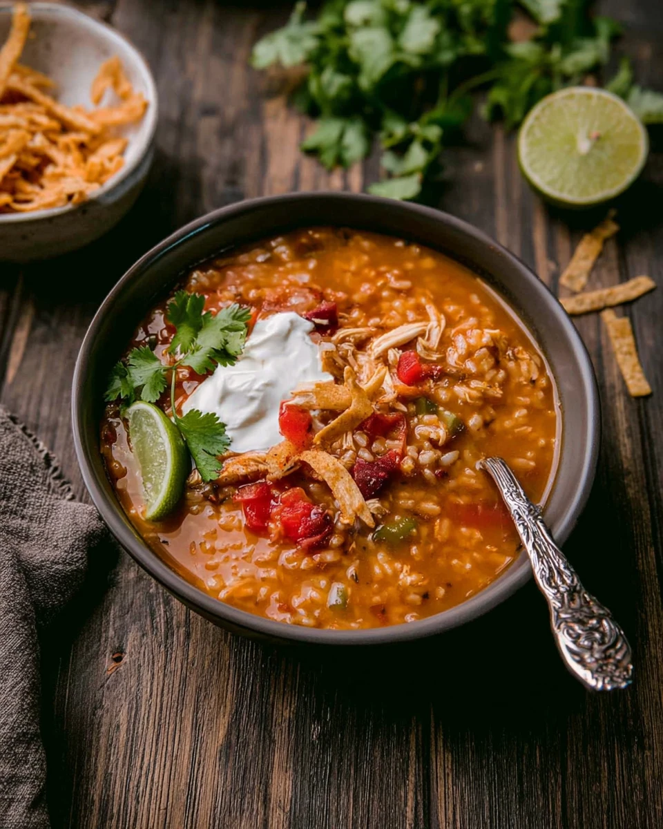 Tex Mex Chicken and Brown Rice Stew