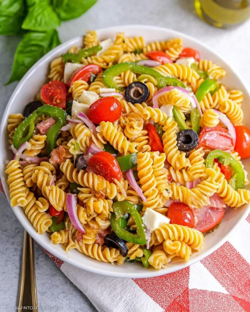 Tri Color Rotini Pasta Salad
