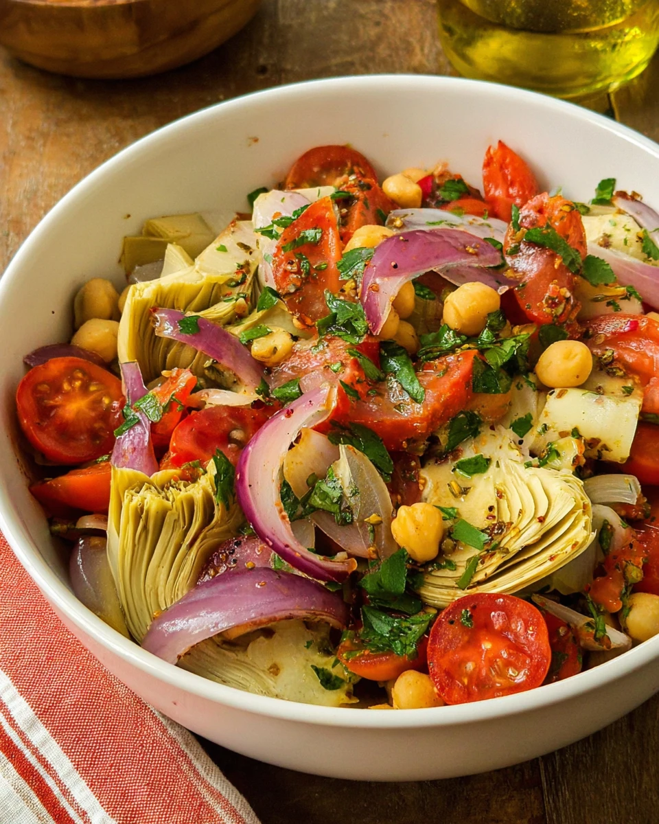 Tuscan Artichoke Tomato Salad