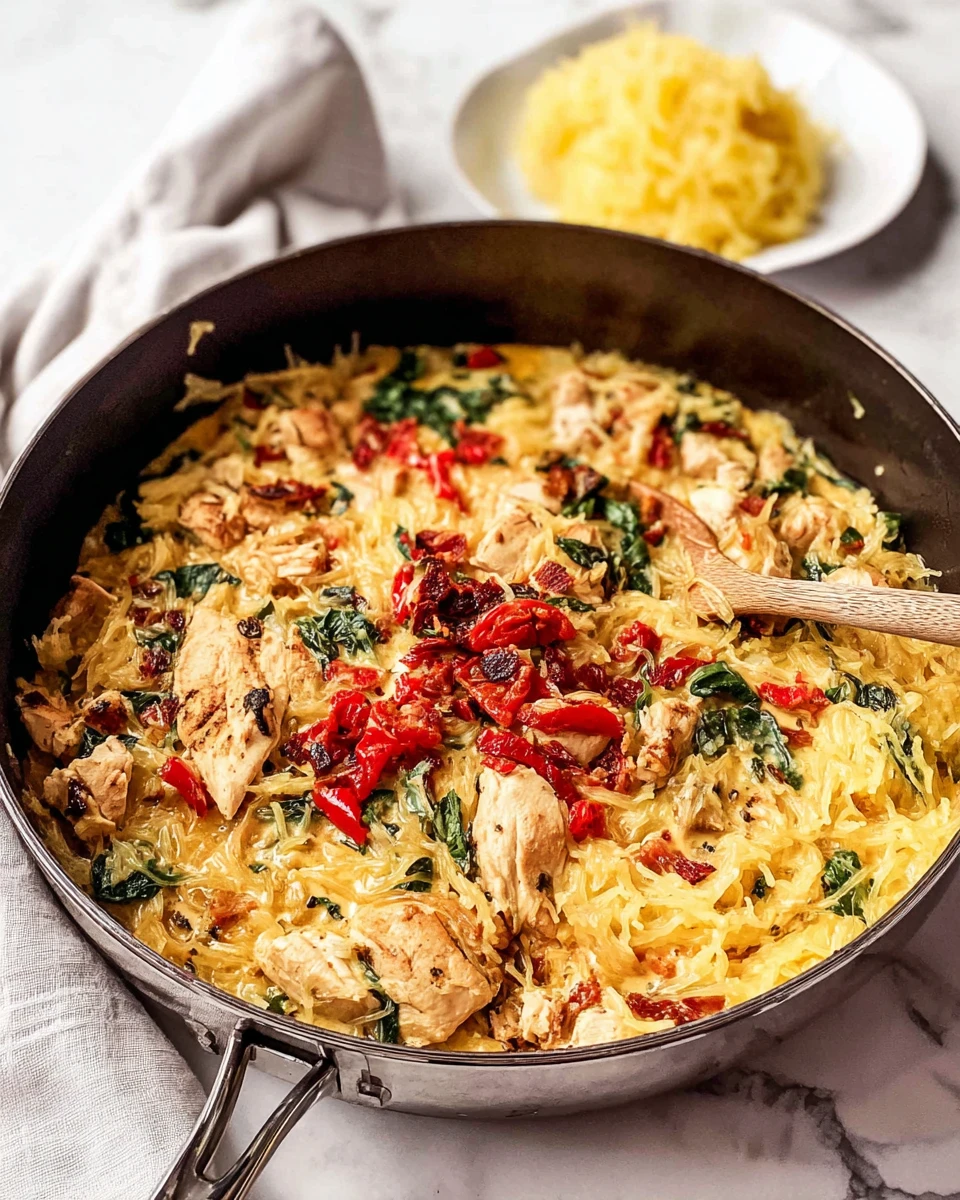 Tuscan Chicken and Spaghetti Squash