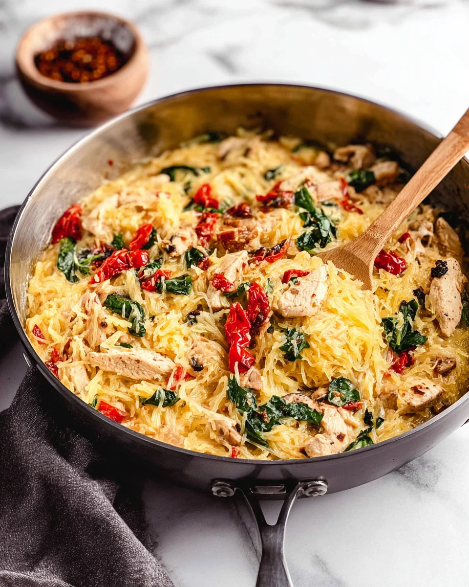Tuscan Chicken and Spaghetti Squash
