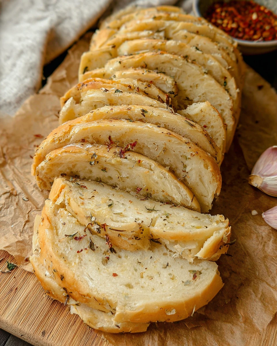 Vegan Garlic Pull Apart Bread