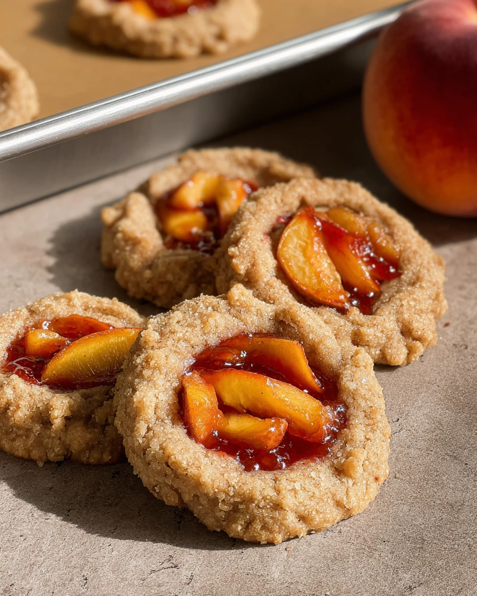 Vegan Peach Pie Cookies