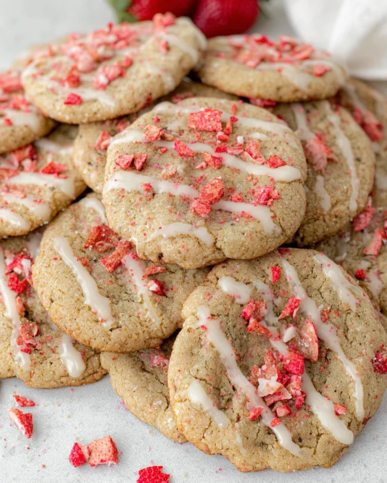 Vegan Strawberry Sugar Cookies
