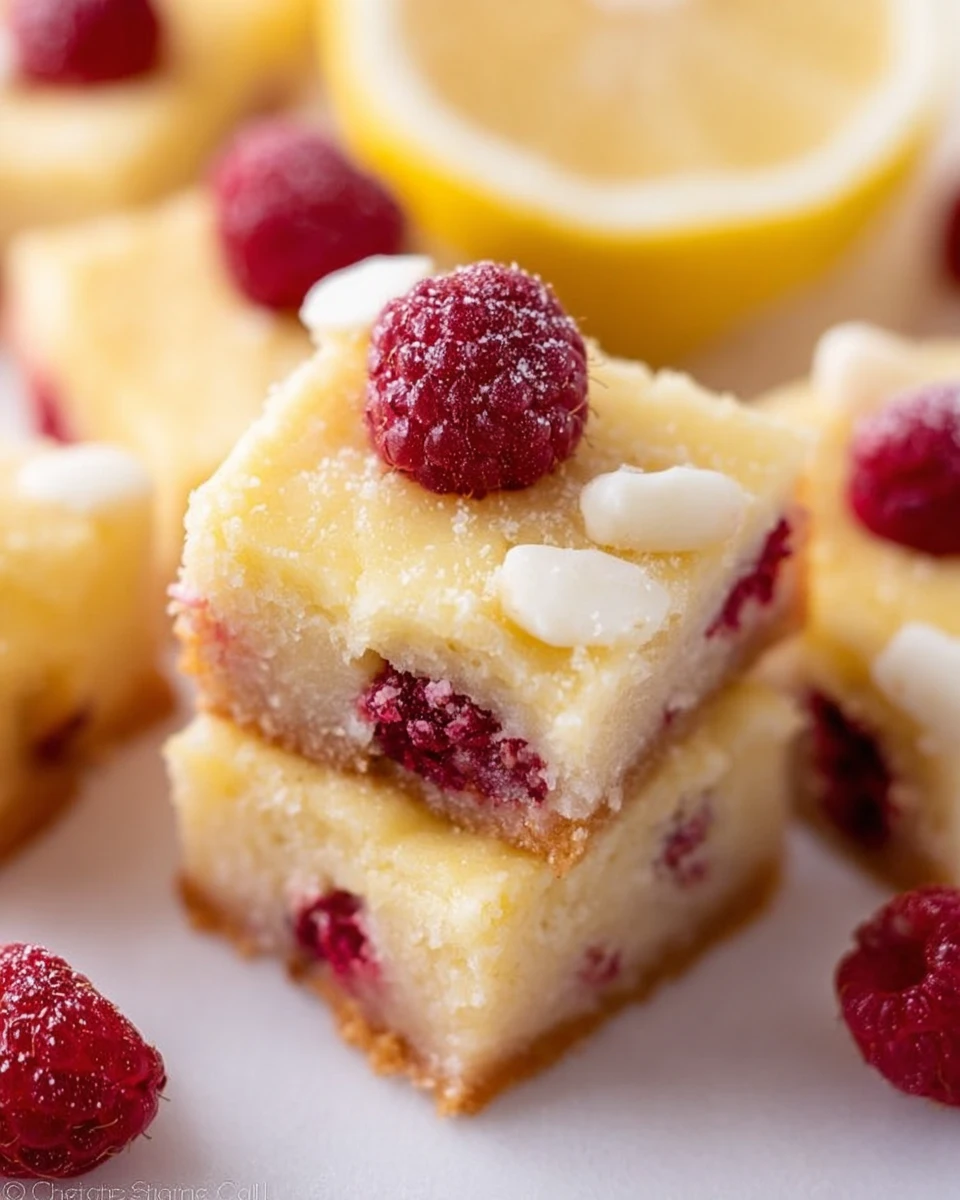 White Chocolate Raspberry Lemon Bars