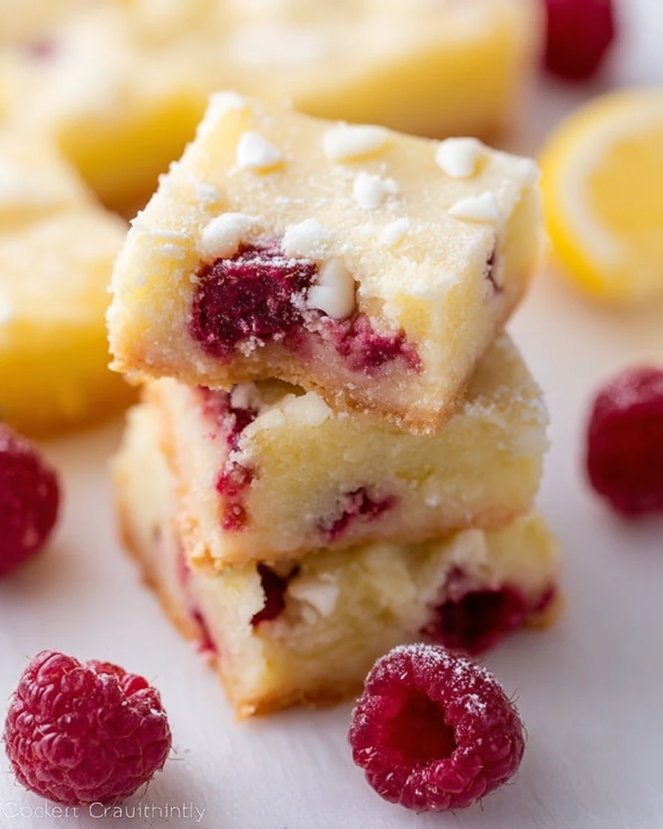 White Chocolate Raspberry Lemon Bars