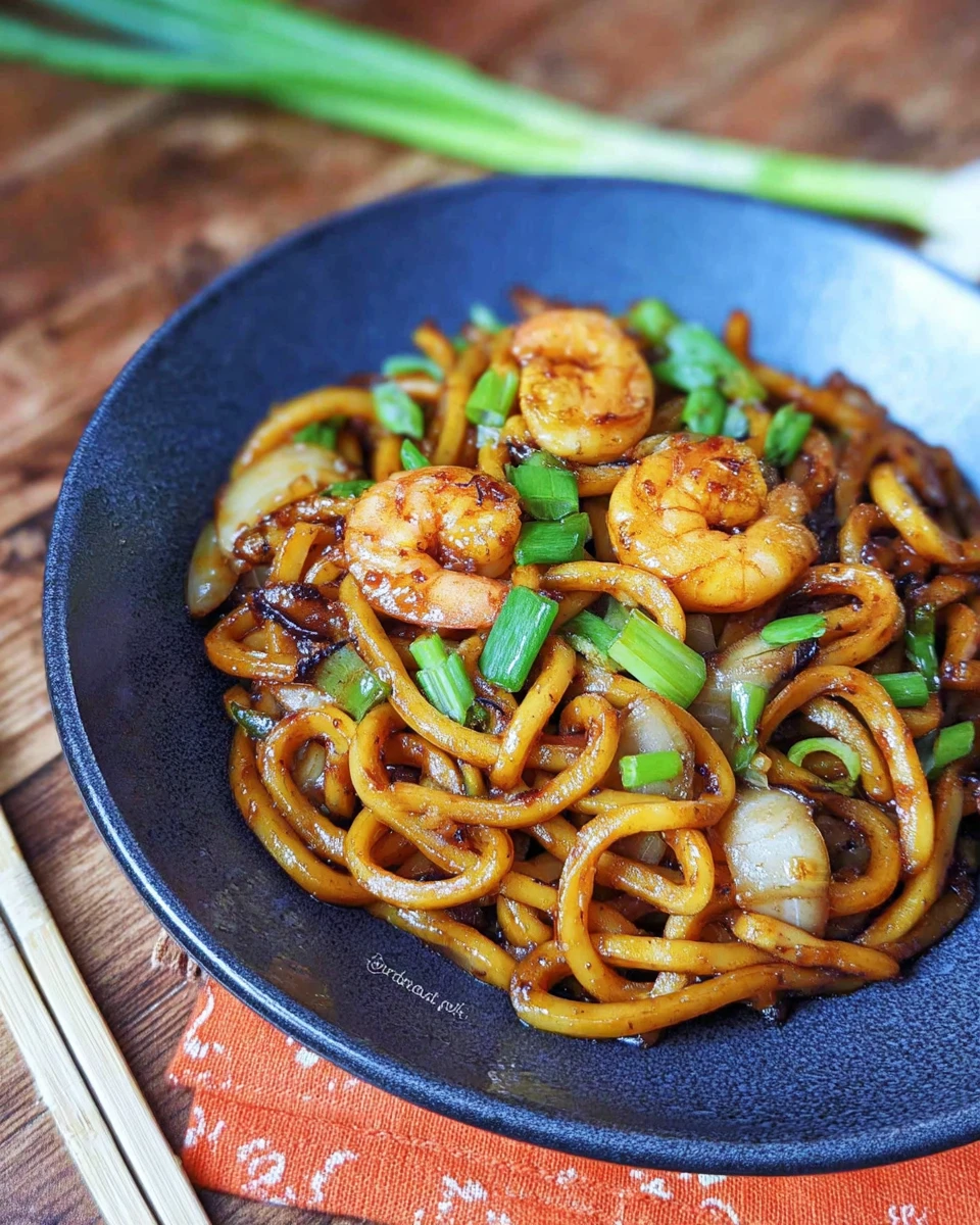 Yaki Udon with Shrimp