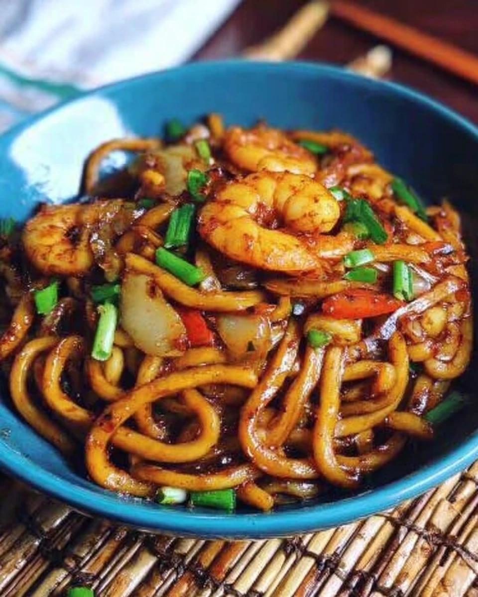 Yaki Udon with Shrimp