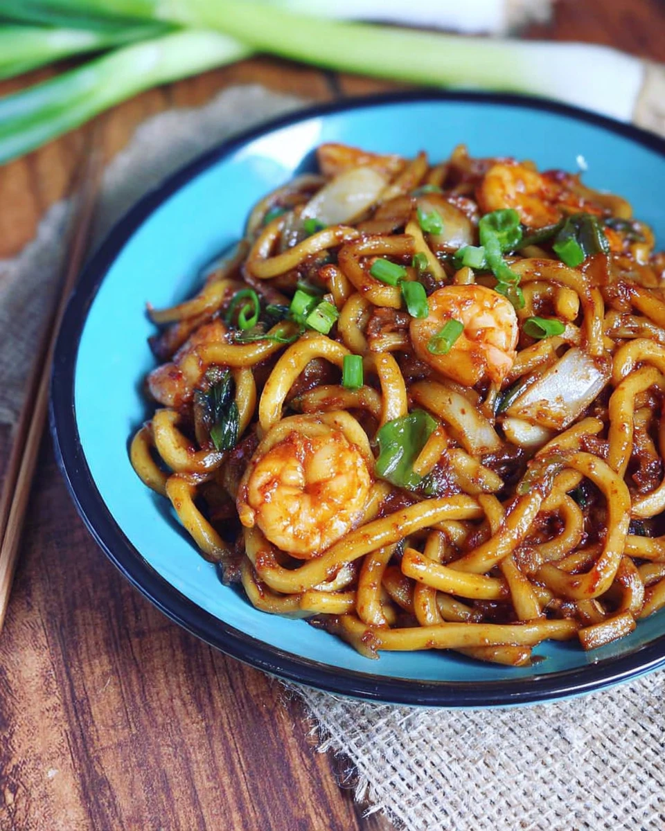 Yaki Udon with Shrimp