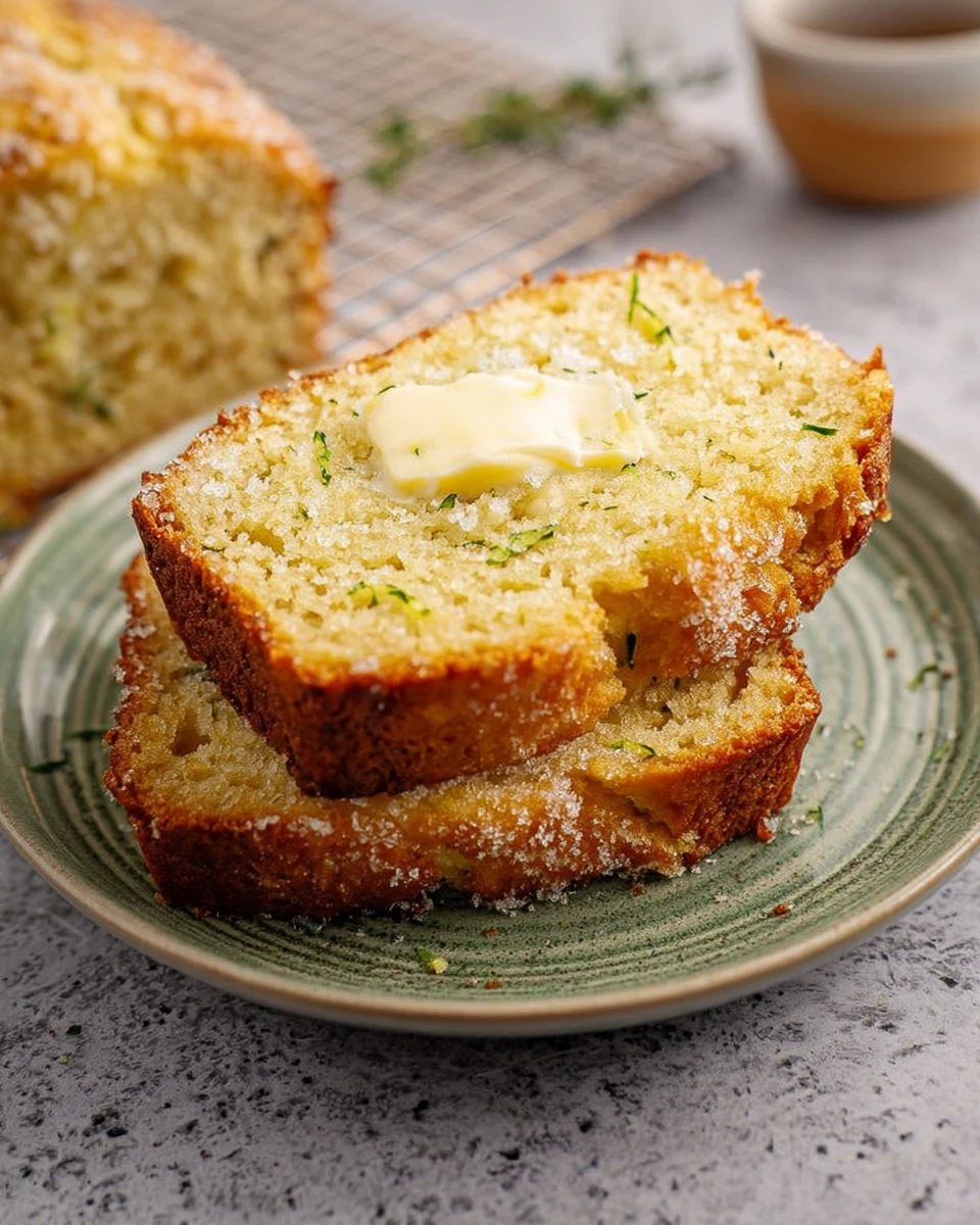 Zucchini Bread with Lemon Sugar Topping