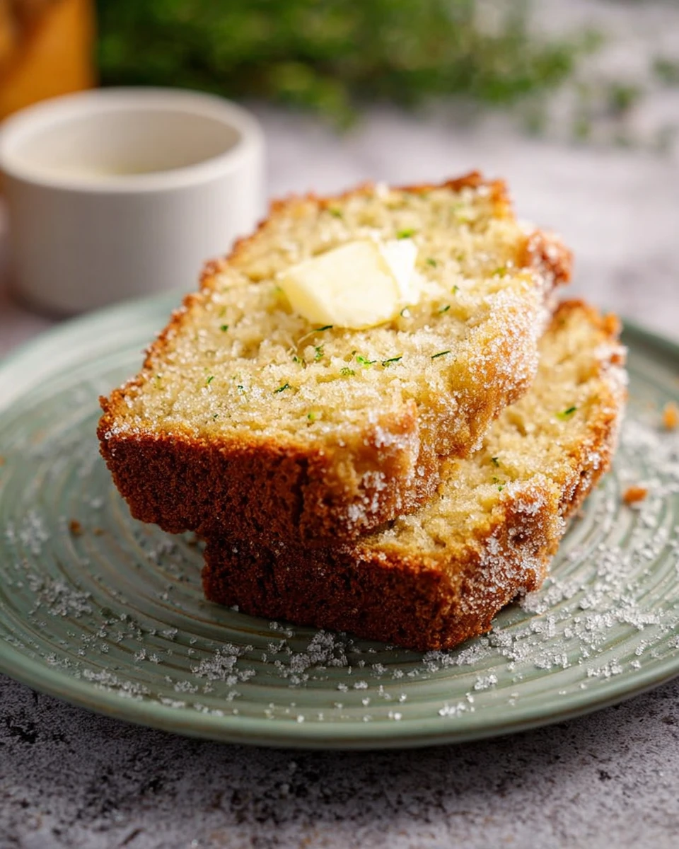 Zucchini Bread with Lemon Sugar Topping
