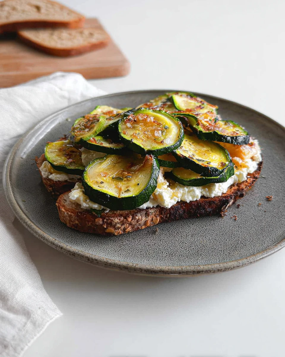 Zucchini Ricotta Toast