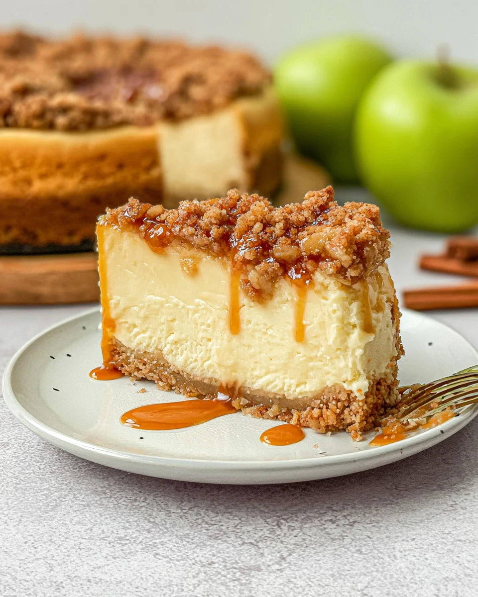 Apple Crumble Cheesecake