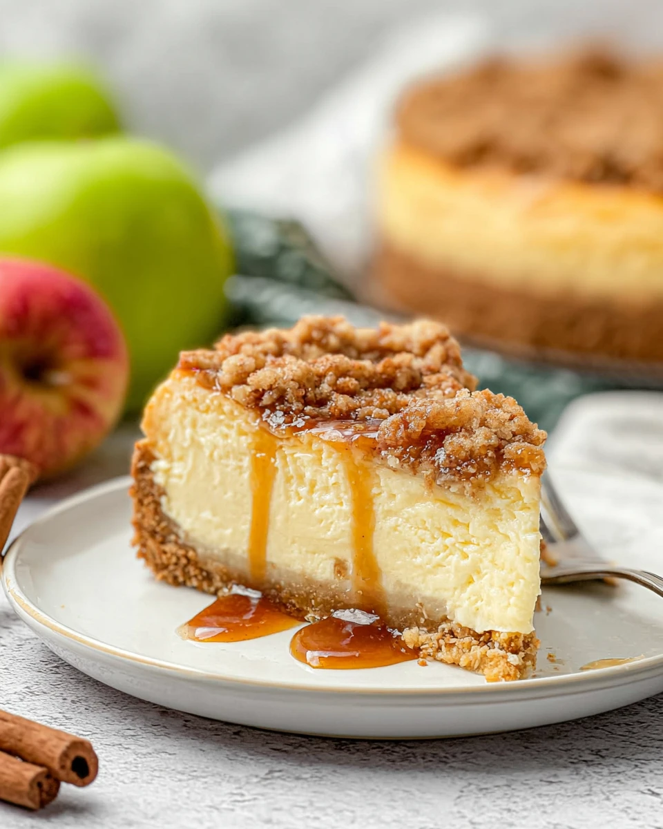 Apple Crumble Cheesecake