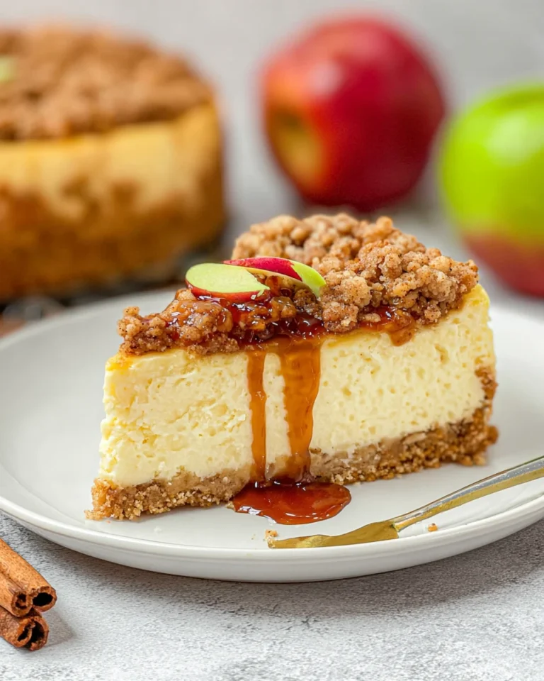Apple Crumble Cheesecake