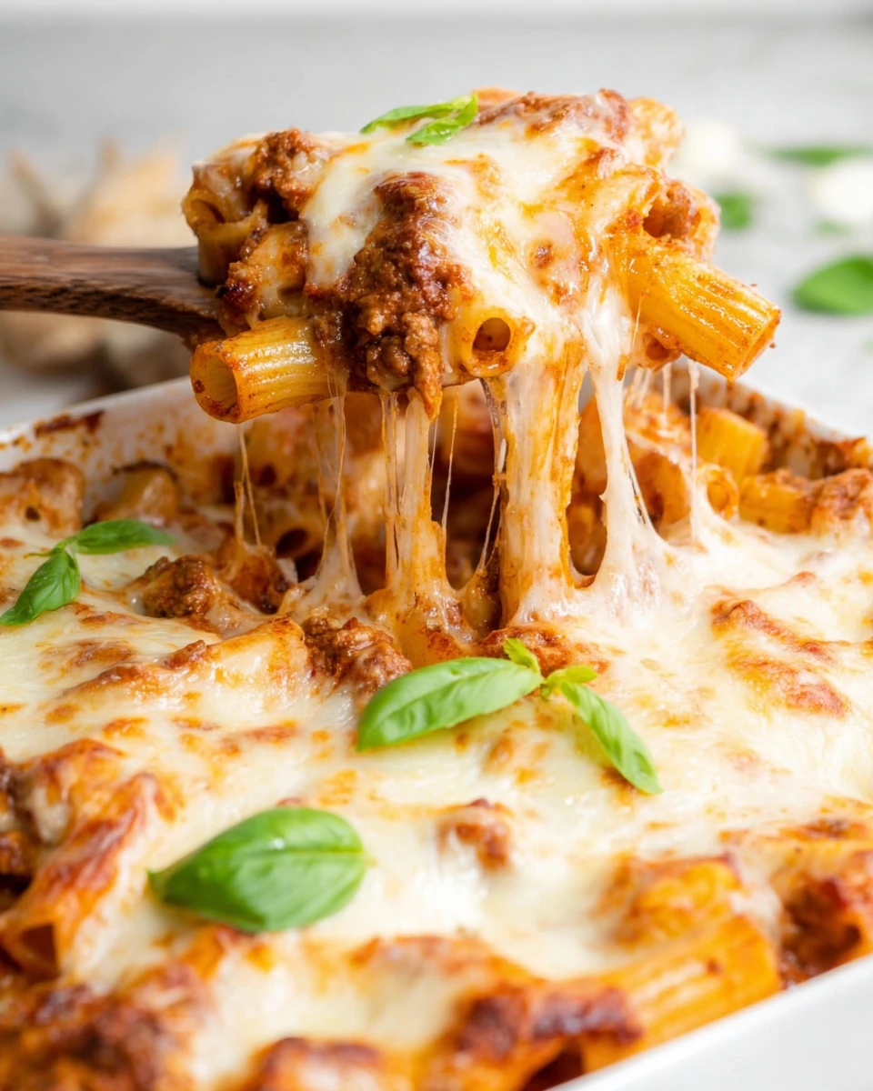 Baked Rigatoni with Ground Beef