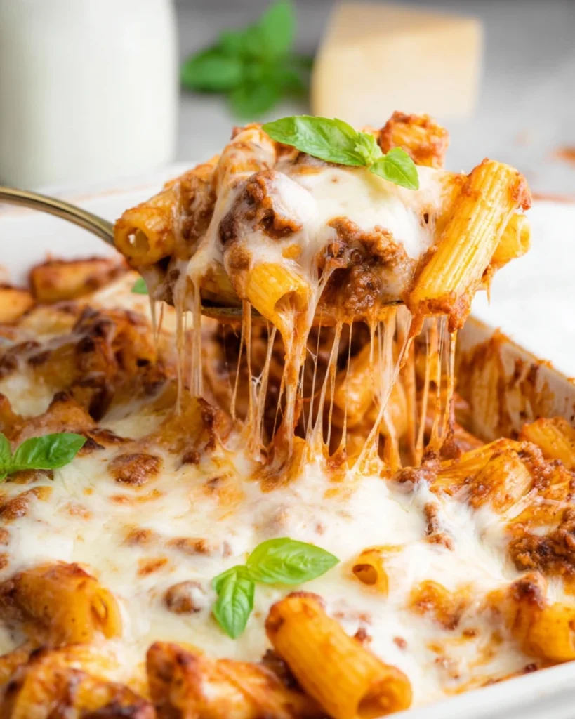 Baked Rigatoni with Ground Beef