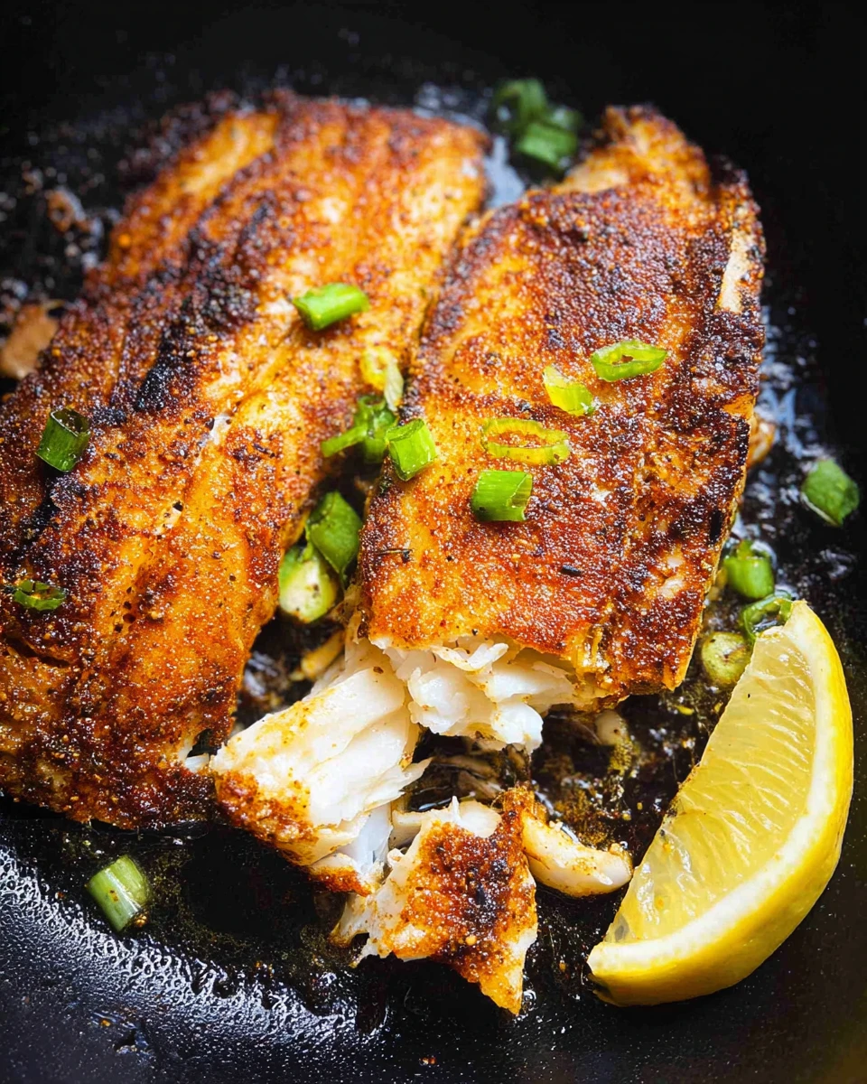 Blackened Blackfish (Tautog)