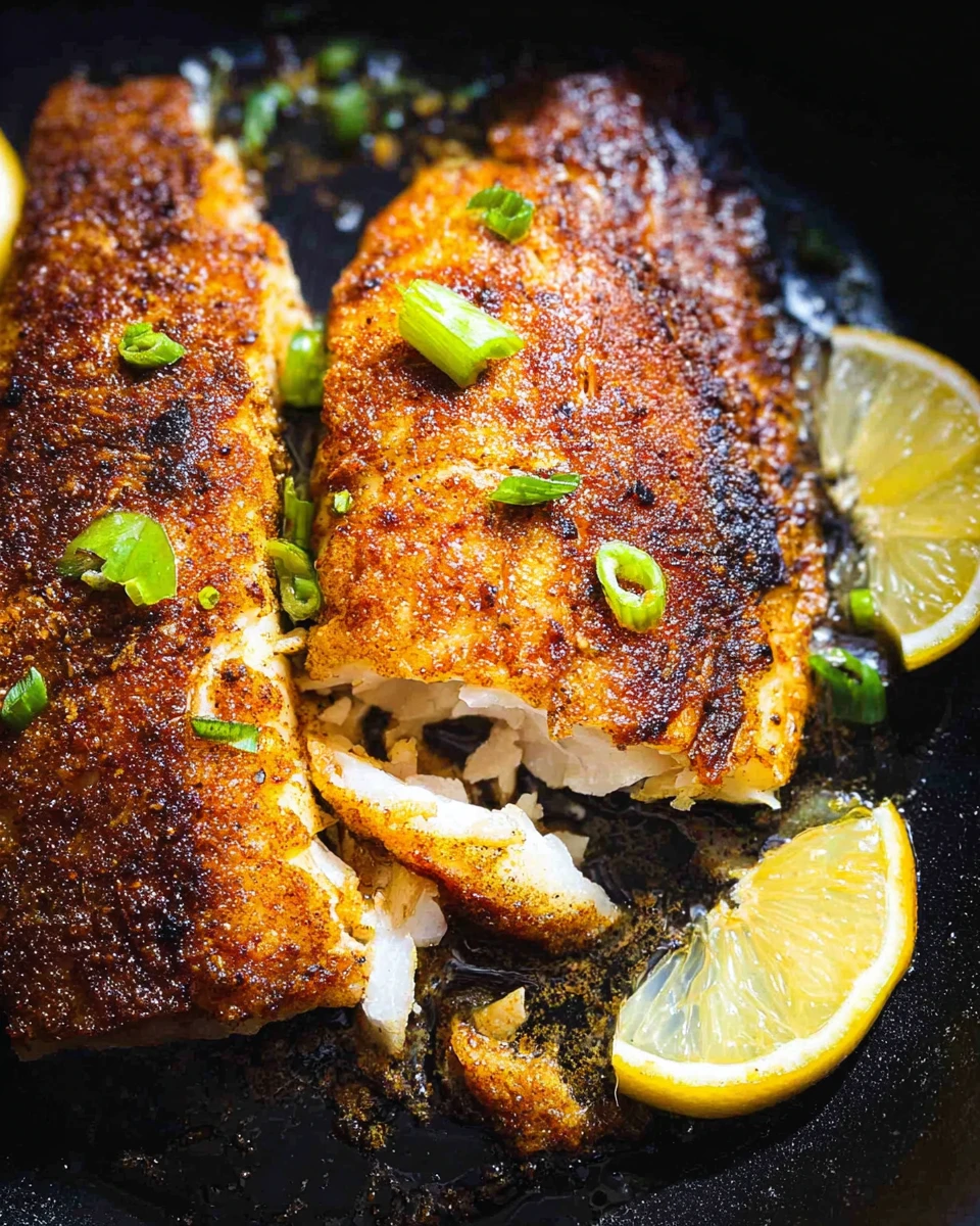 Blackened Blackfish (Tautog)