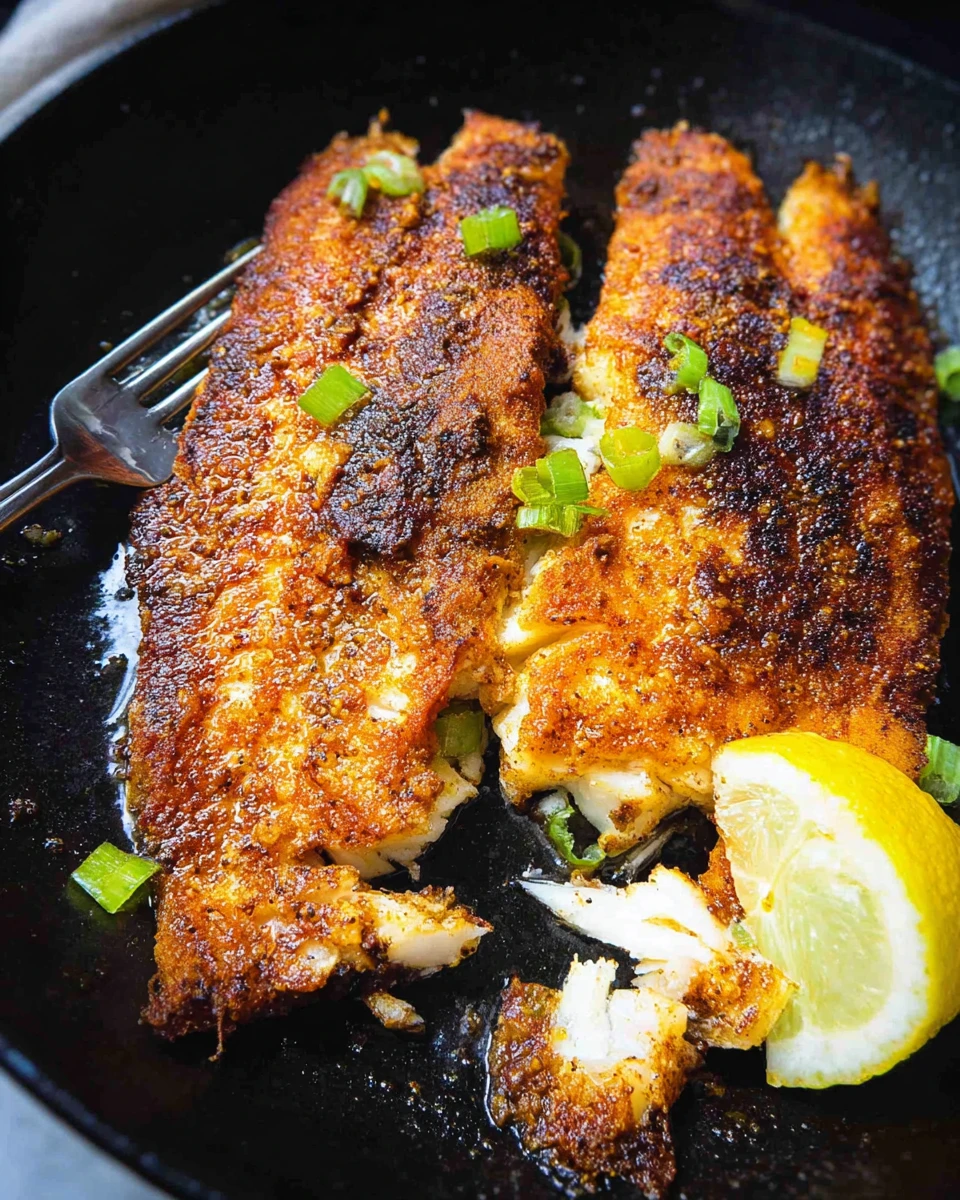Blackened Blackfish (Tautog)