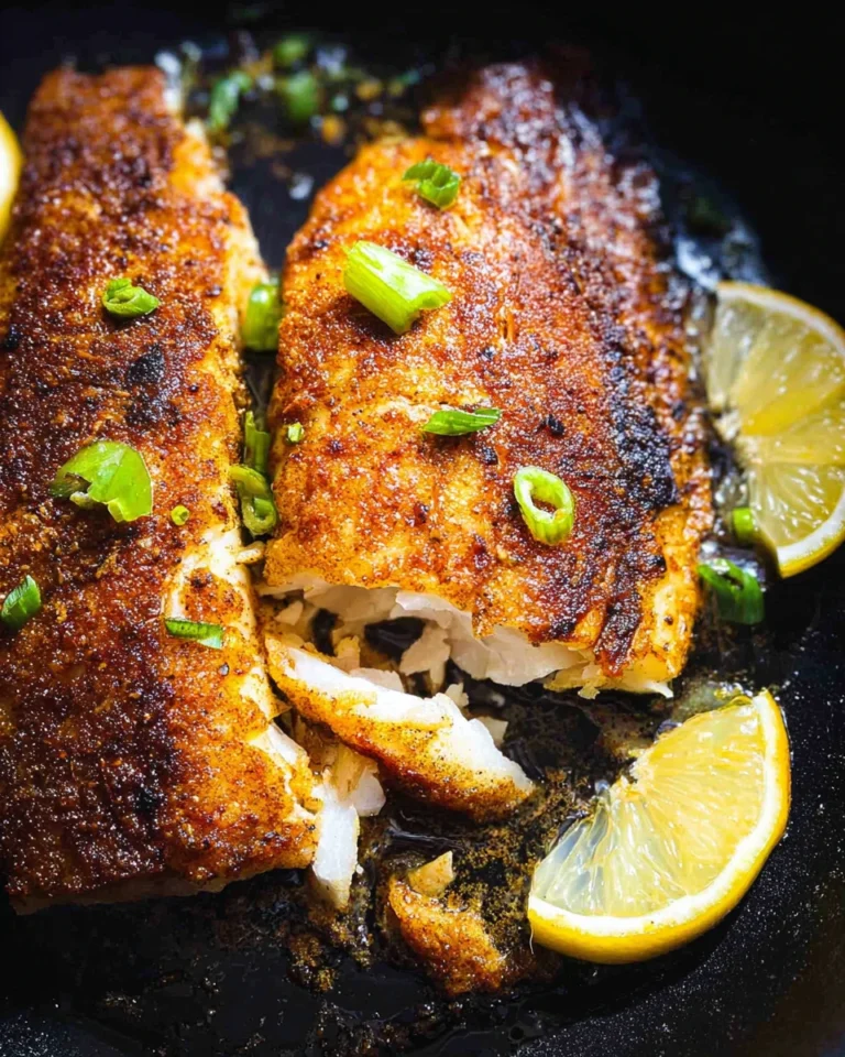 Blackened Blackfish (Tautog)