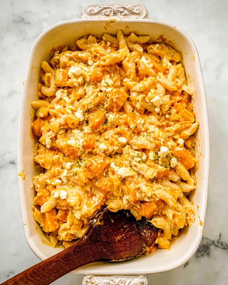 Butternut Squash Feta Pasta
