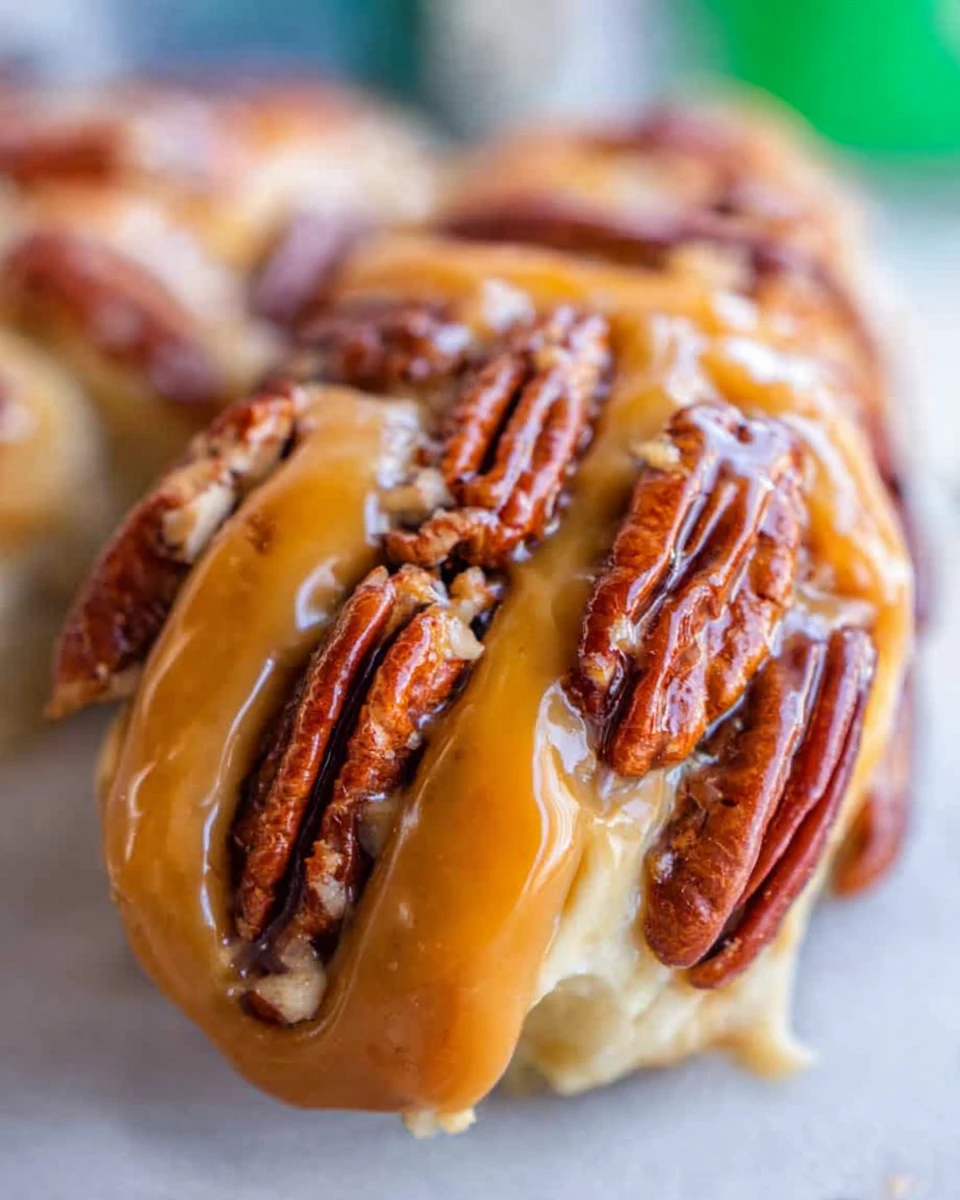 Caramel Nougat Pecan Rolls