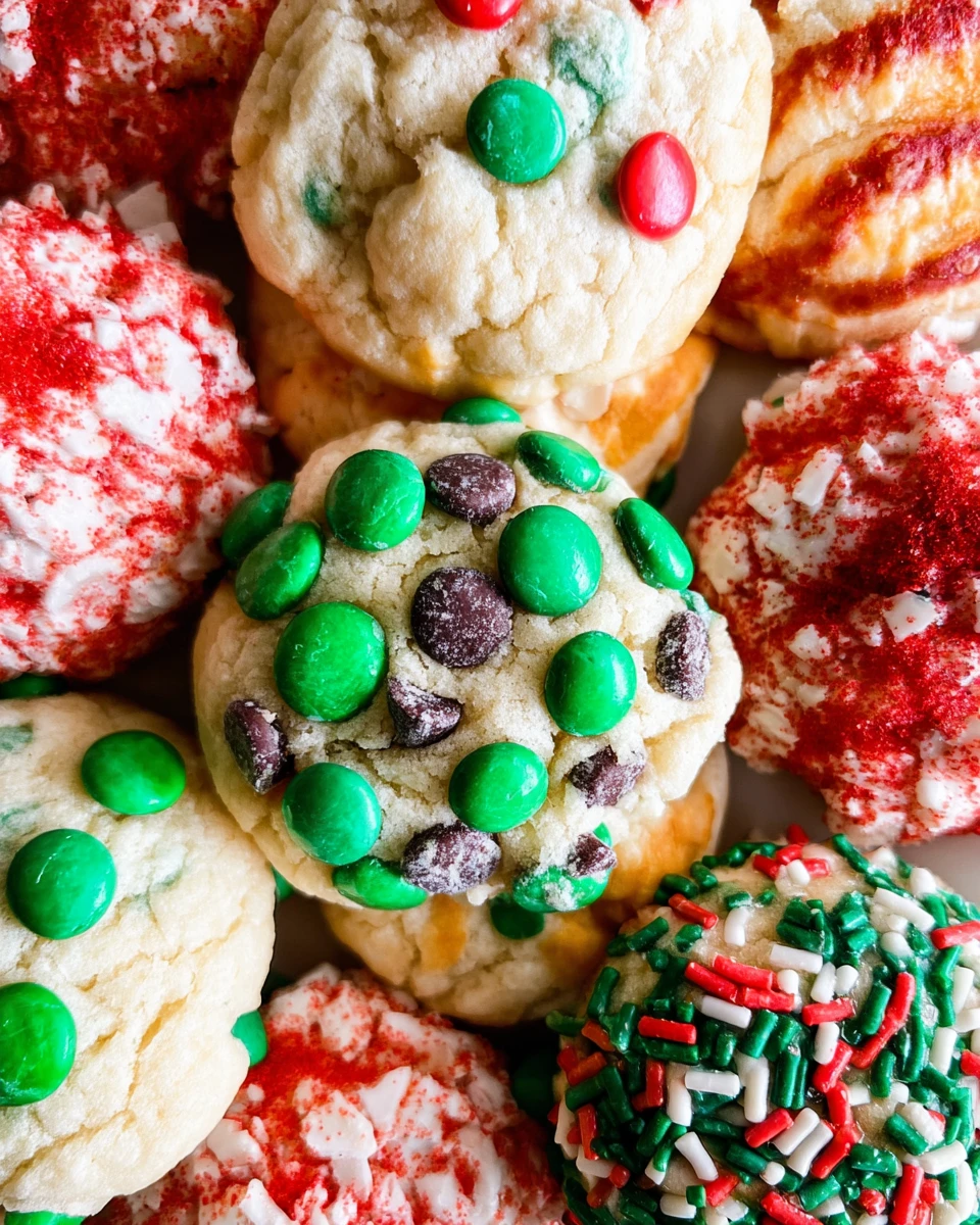 Christmas Drop Cookies 4 Ways
