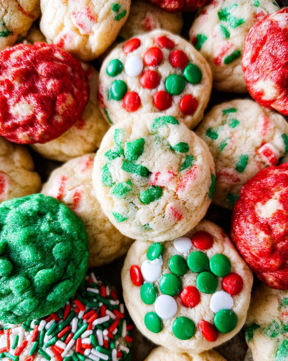 Christmas Drop Cookies 4 Ways