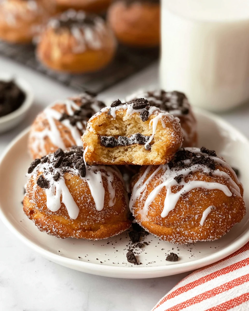 Cinnamon Roll Fried Oreos