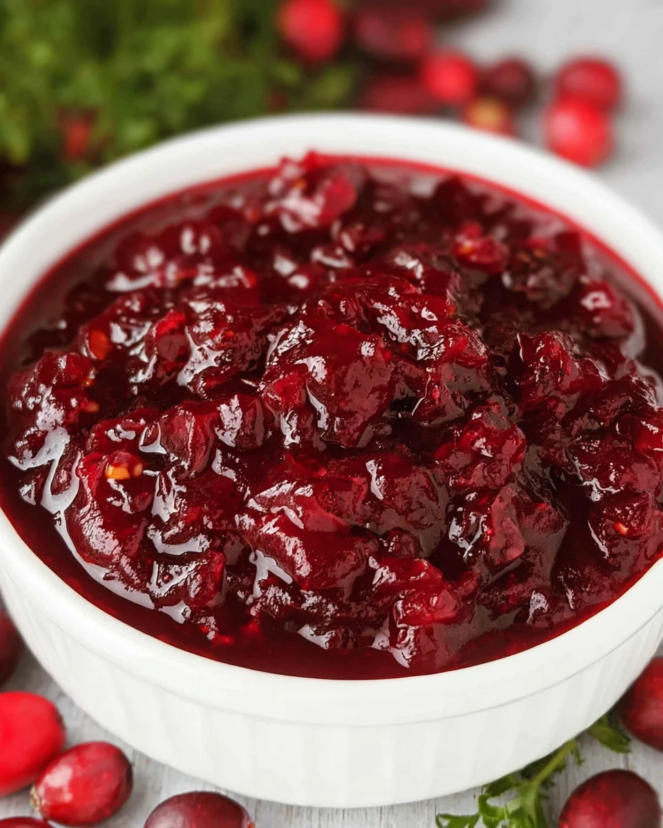 Cranberry Orange Sauce