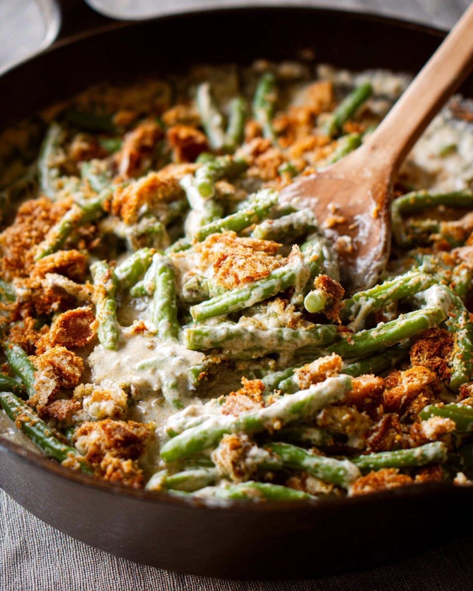 Creamy Green Bean Casserole from Scratch