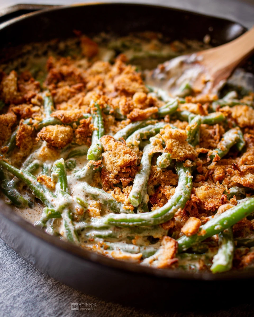 Creamy Green Bean Casserole from Scratch