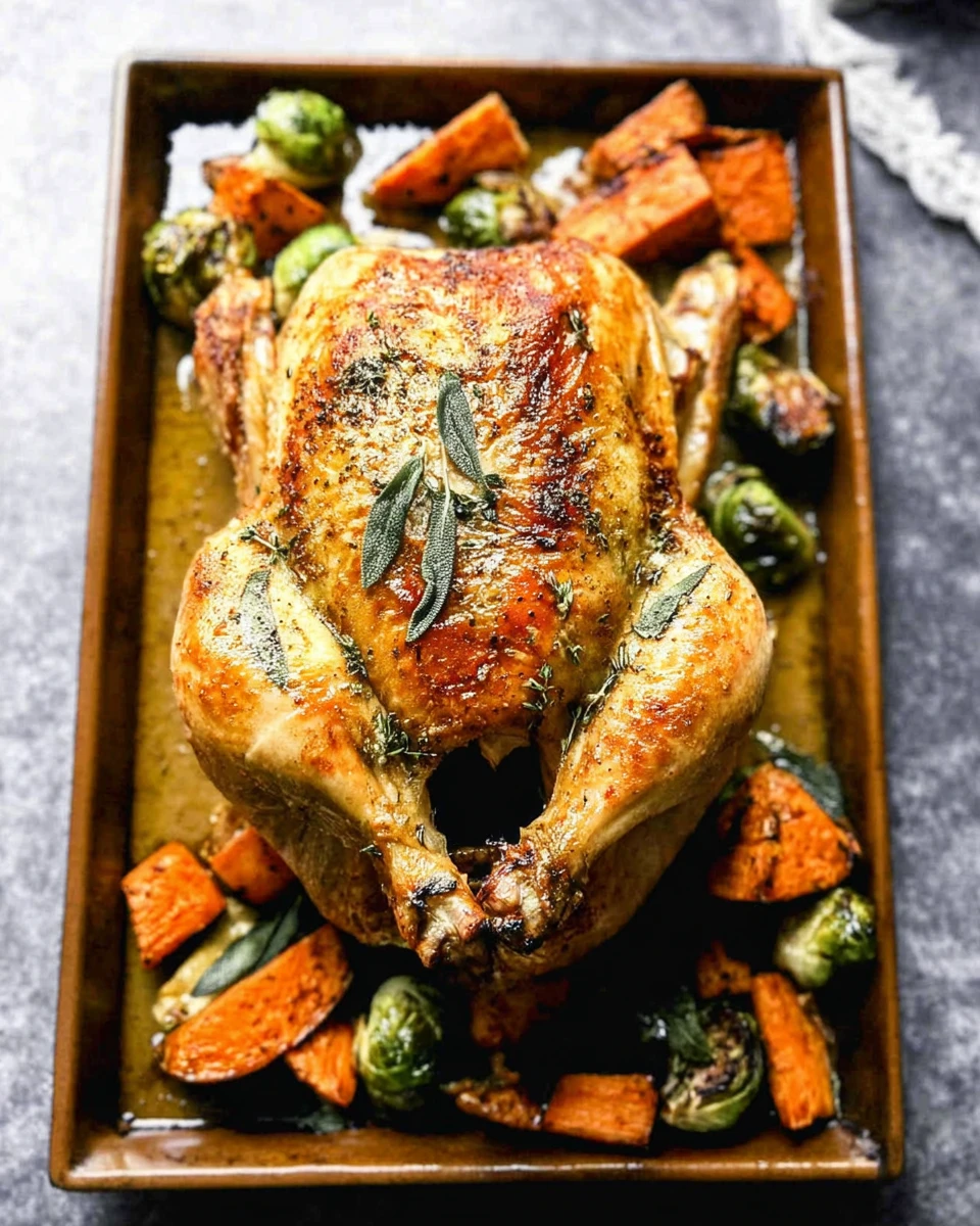Crispy Roast Chicken with Brown Butter and Sage