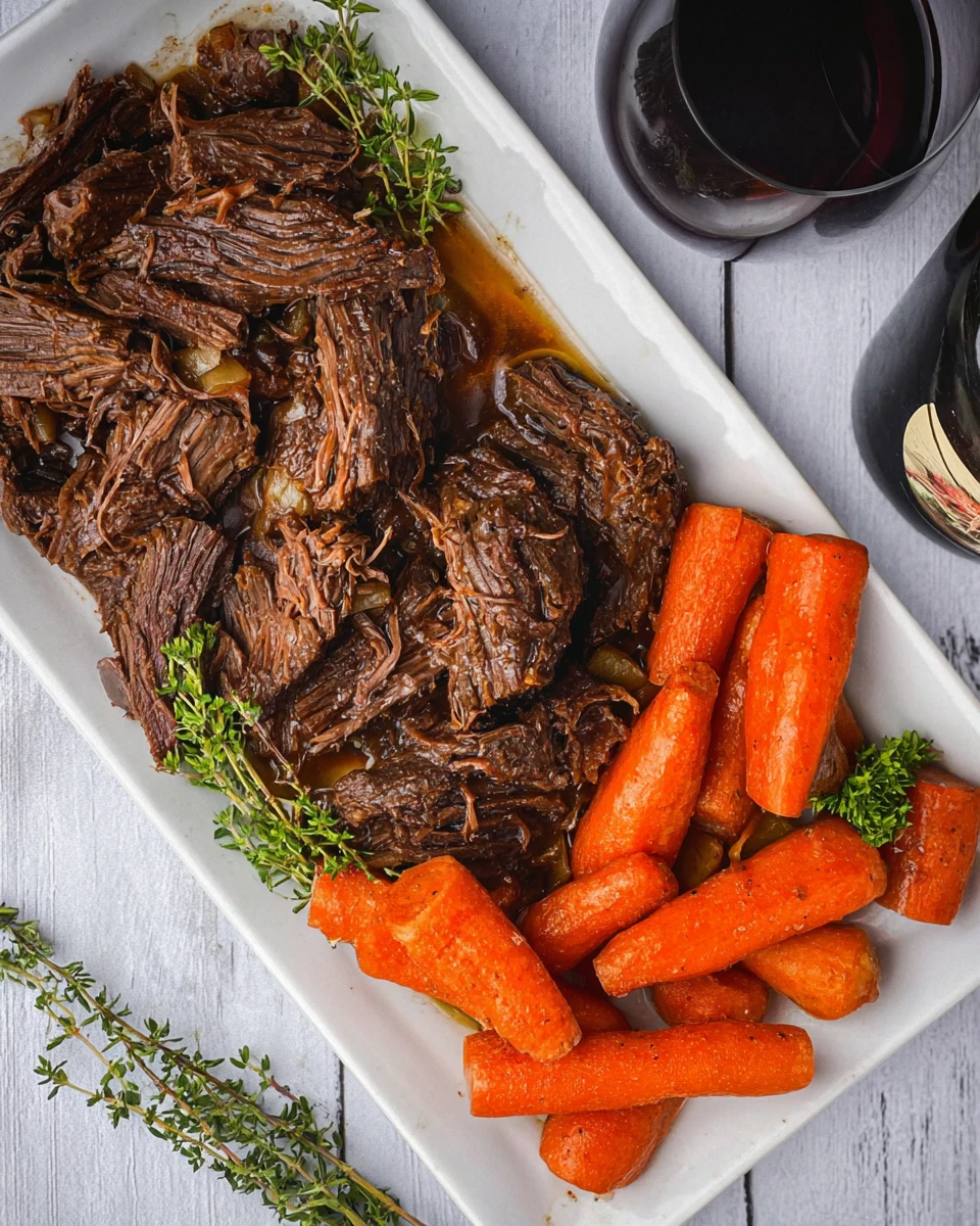 Dutch Oven Pot Roast with Red Wine