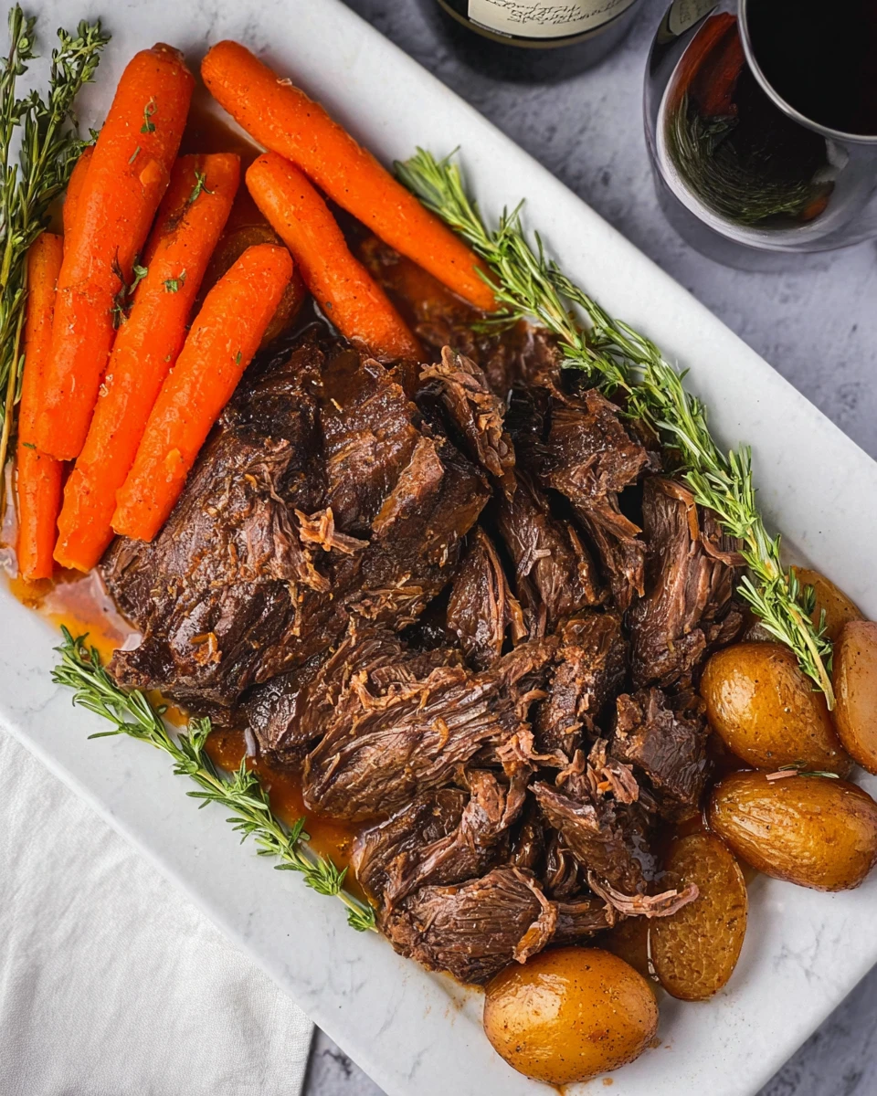 Dutch Oven Pot Roast with Red Wine