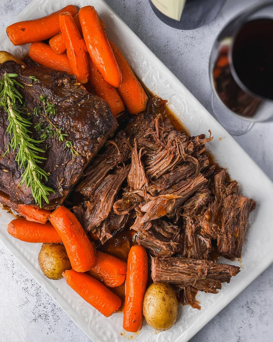 Dutch Oven Pot Roast with Red Wine