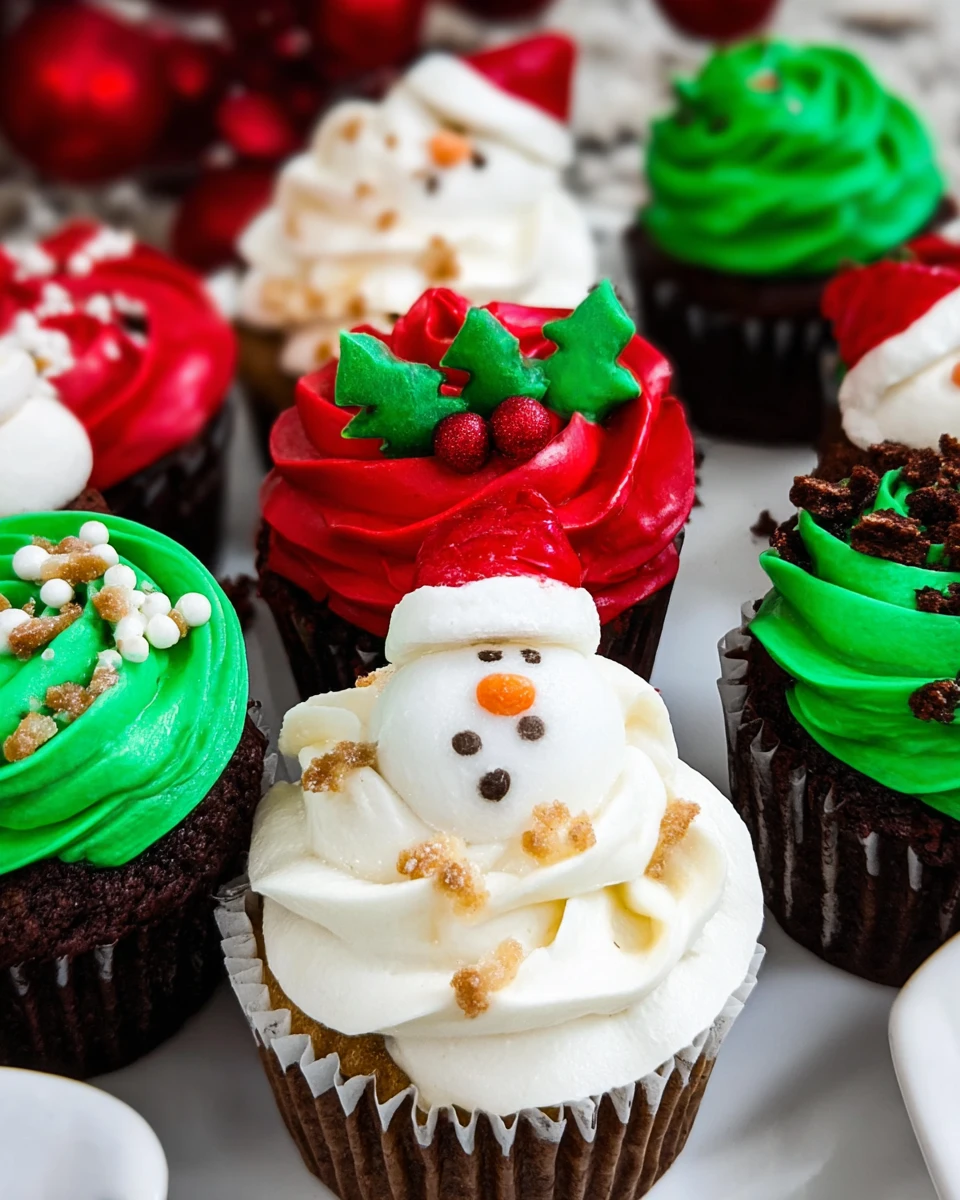 Easy Christmas Cupcakes