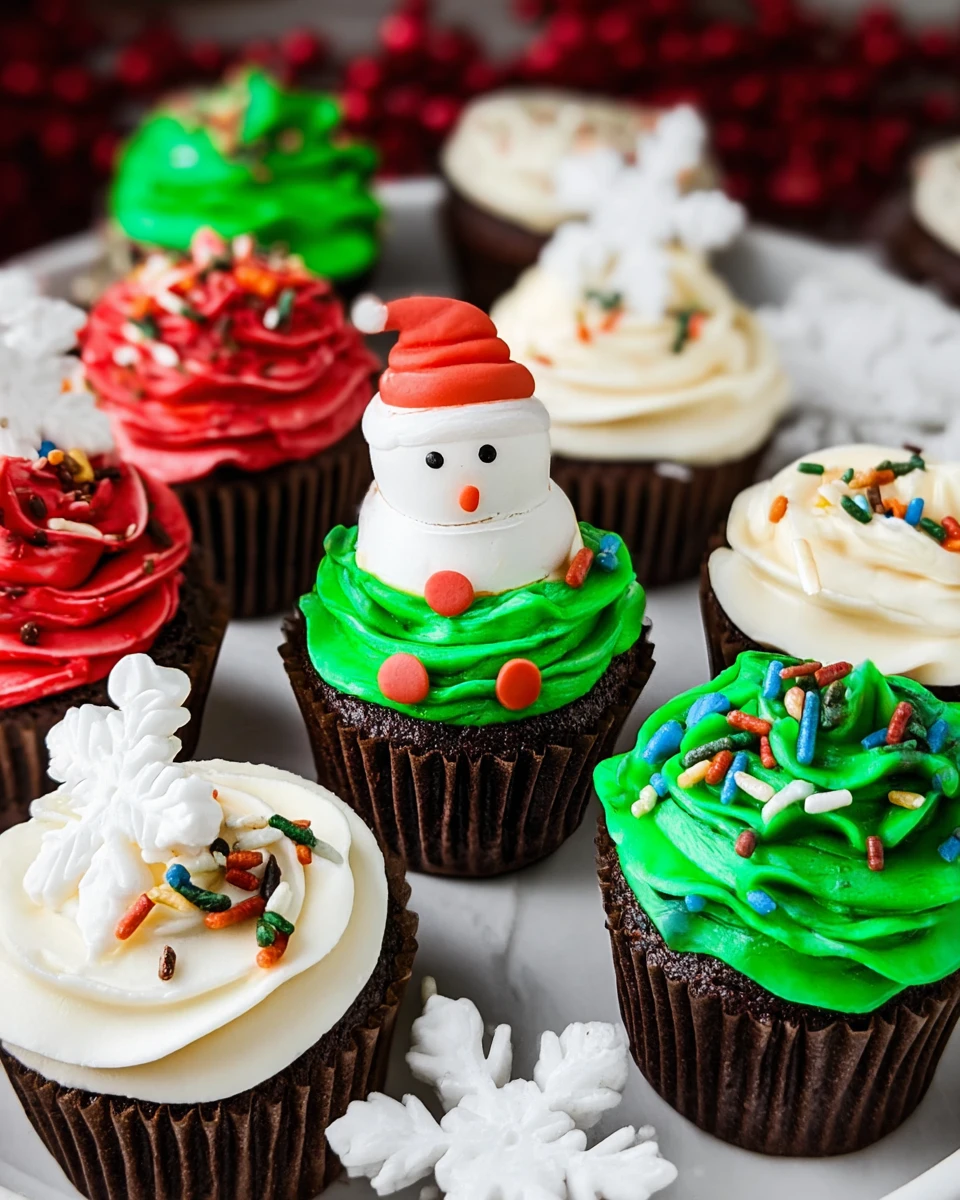 Easy Christmas Cupcakes