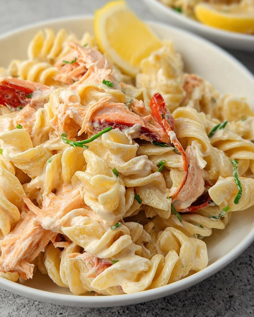 Easy Salmon Pasta with Cream Cheese