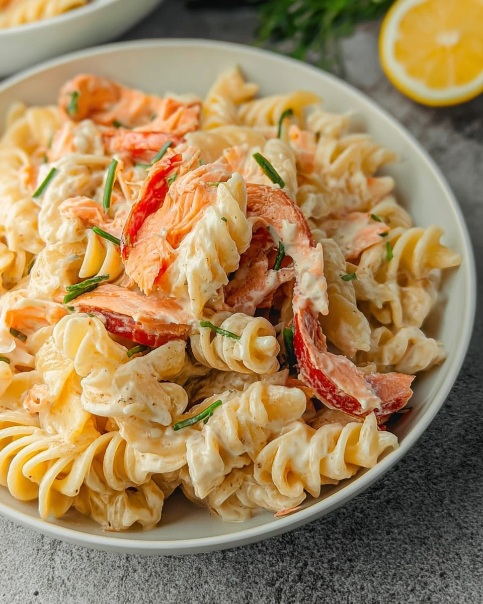 Easy Salmon Pasta with Cream Cheese