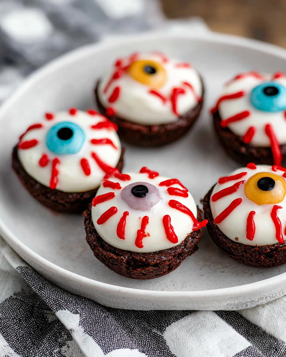 Eyeball Brownie Bites
