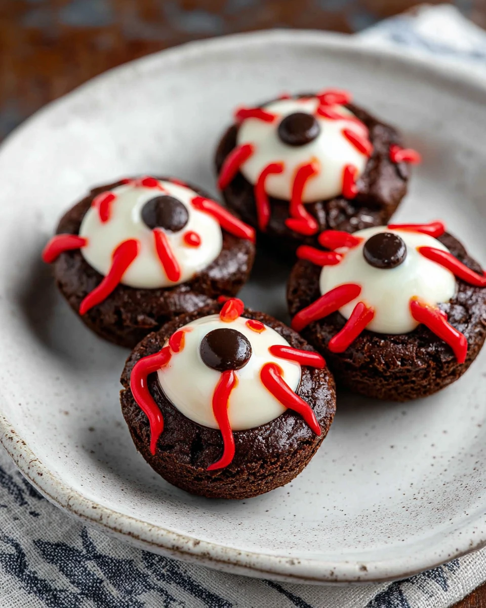 Eyeball Brownie Bites