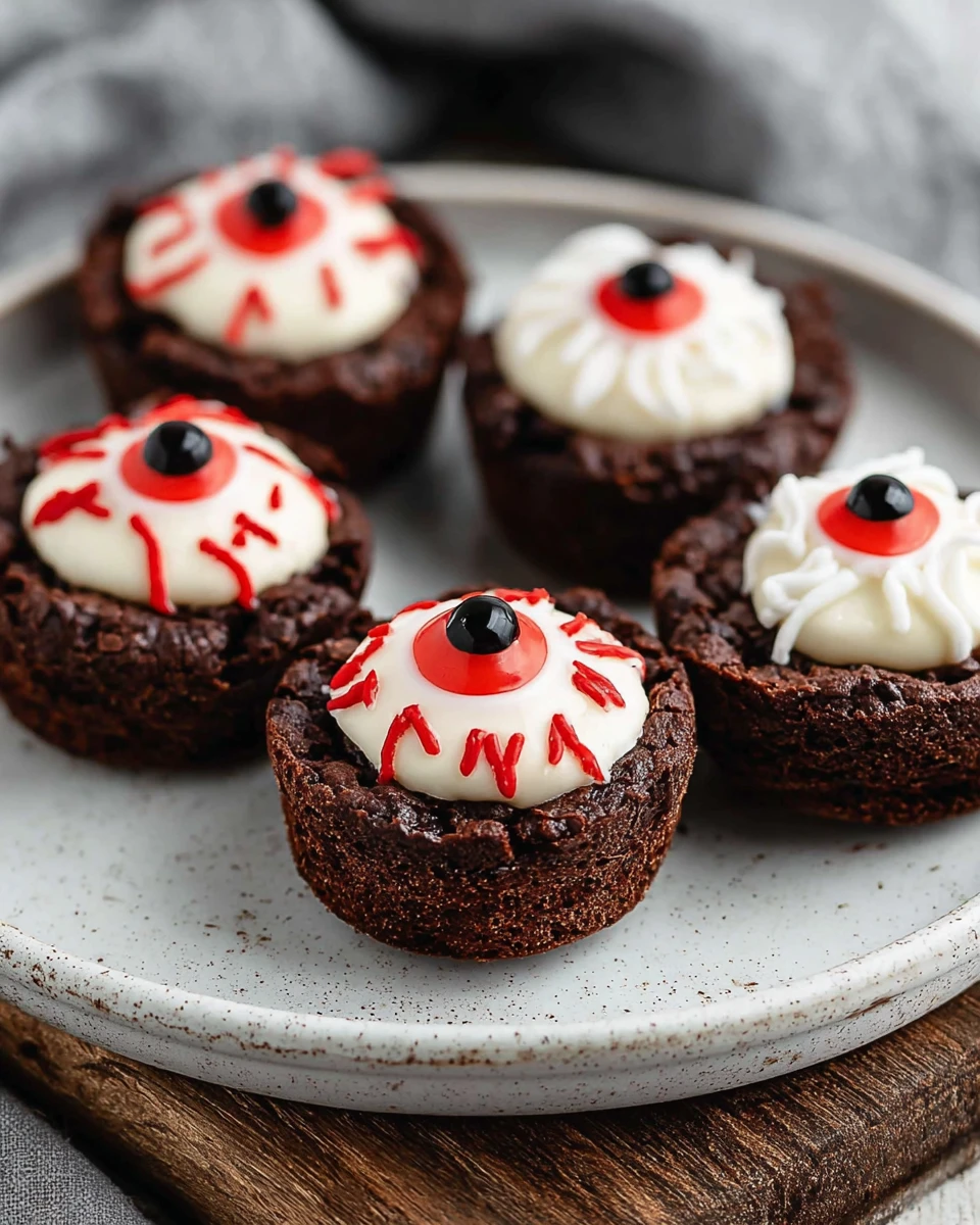 Eyeball Brownie Bites