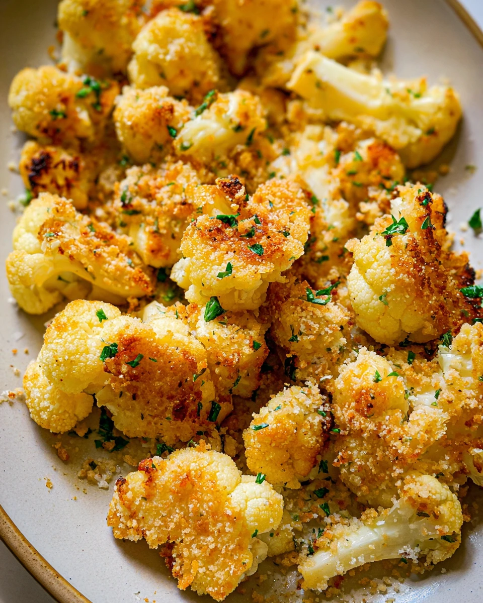 Garlic Butter Sautéed Cauliflower with Breadcrumbs