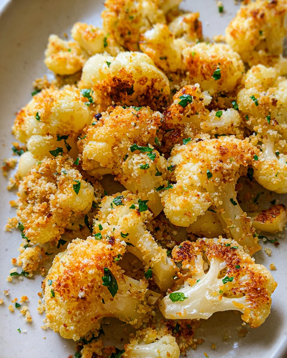 Garlic Butter Sautéed Cauliflower with Breadcrumbs