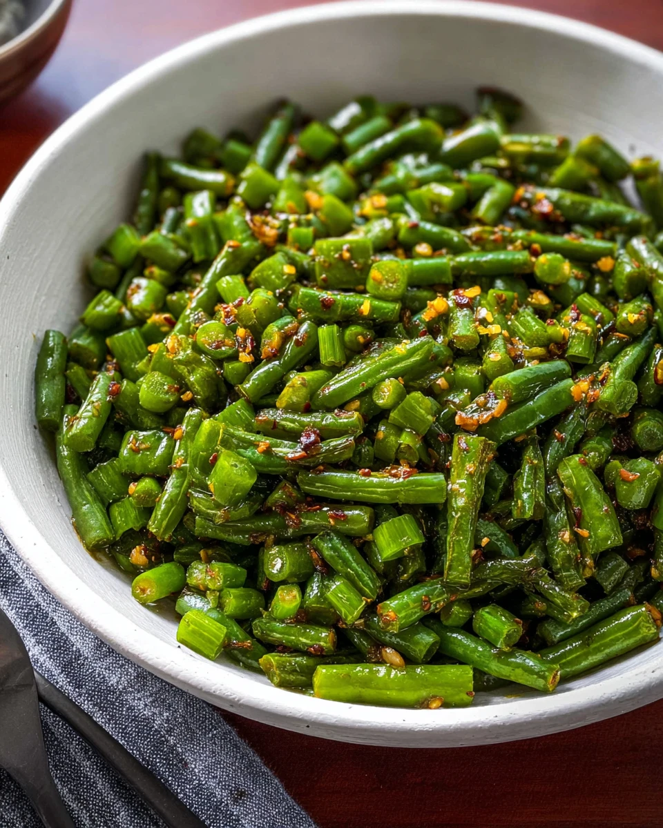 Garlic Chili Green Beans