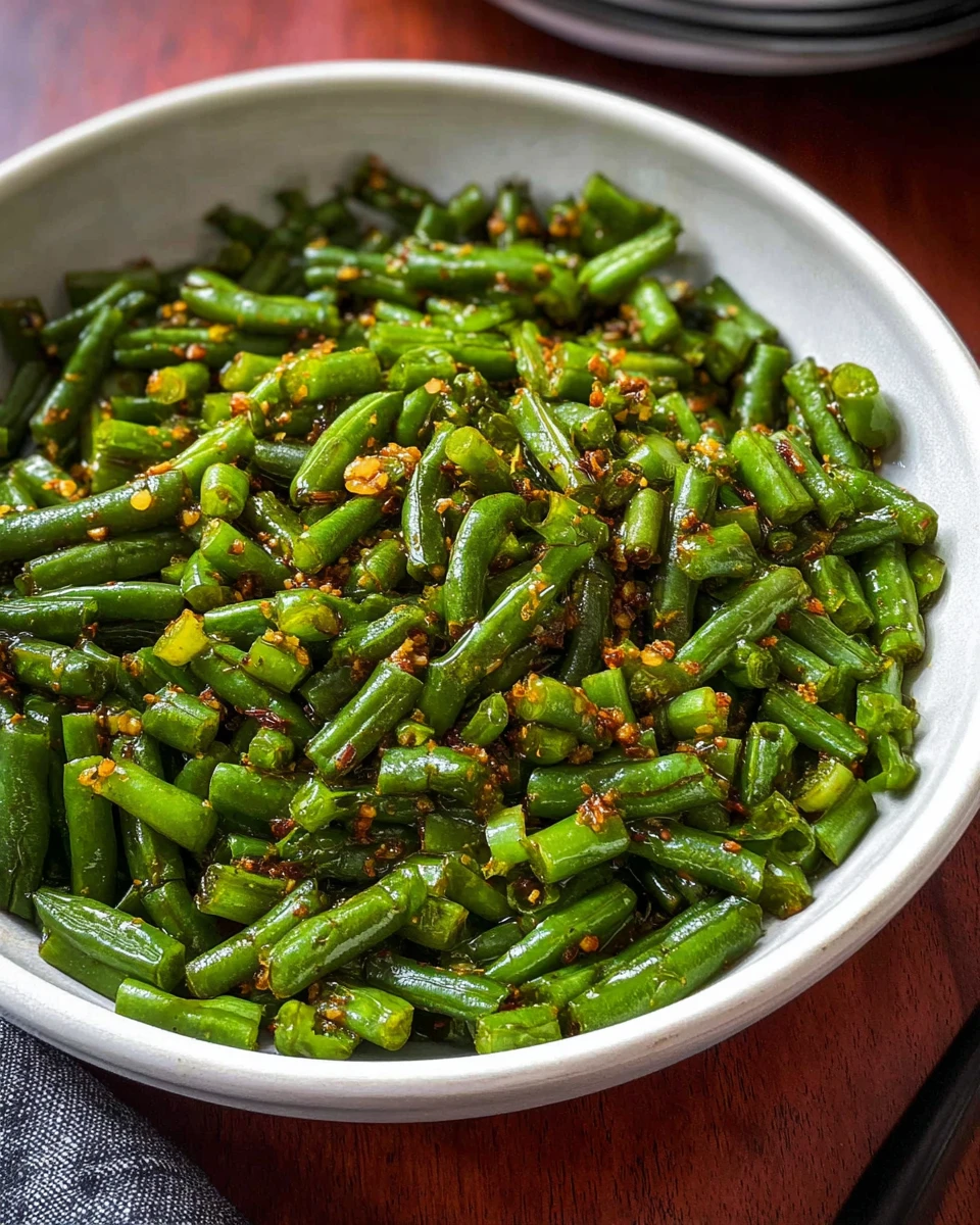 Garlic Chili Green Beans